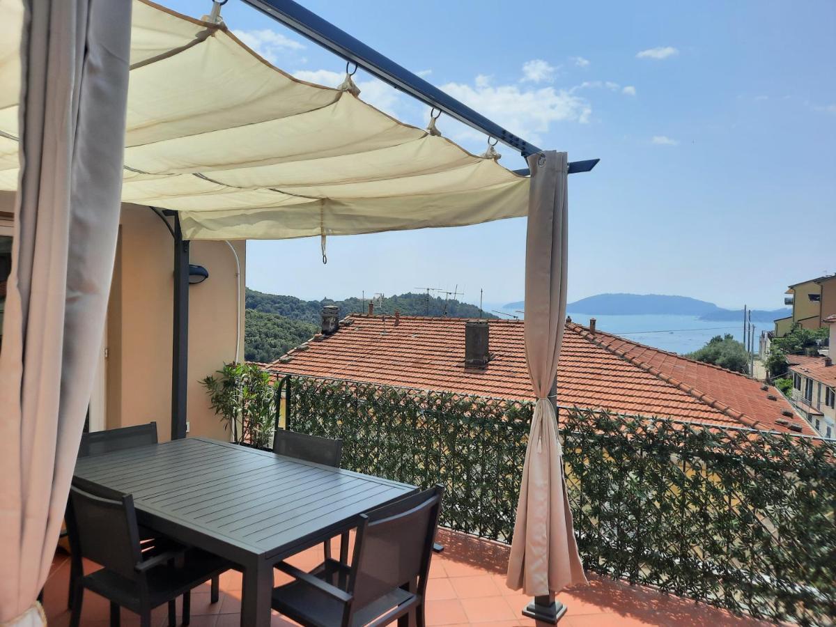 Apartmán La Terrazza Sul Golfo Dei Poeti Con Vista Mare Pitelli Exteriér fotografie