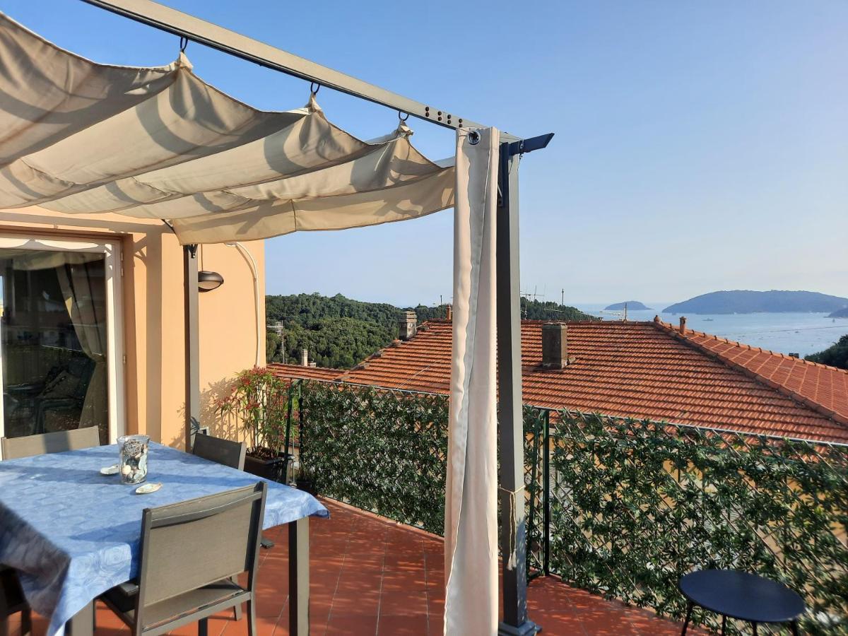 Apartmán La Terrazza Sul Golfo Dei Poeti Con Vista Mare Pitelli Exteriér fotografie