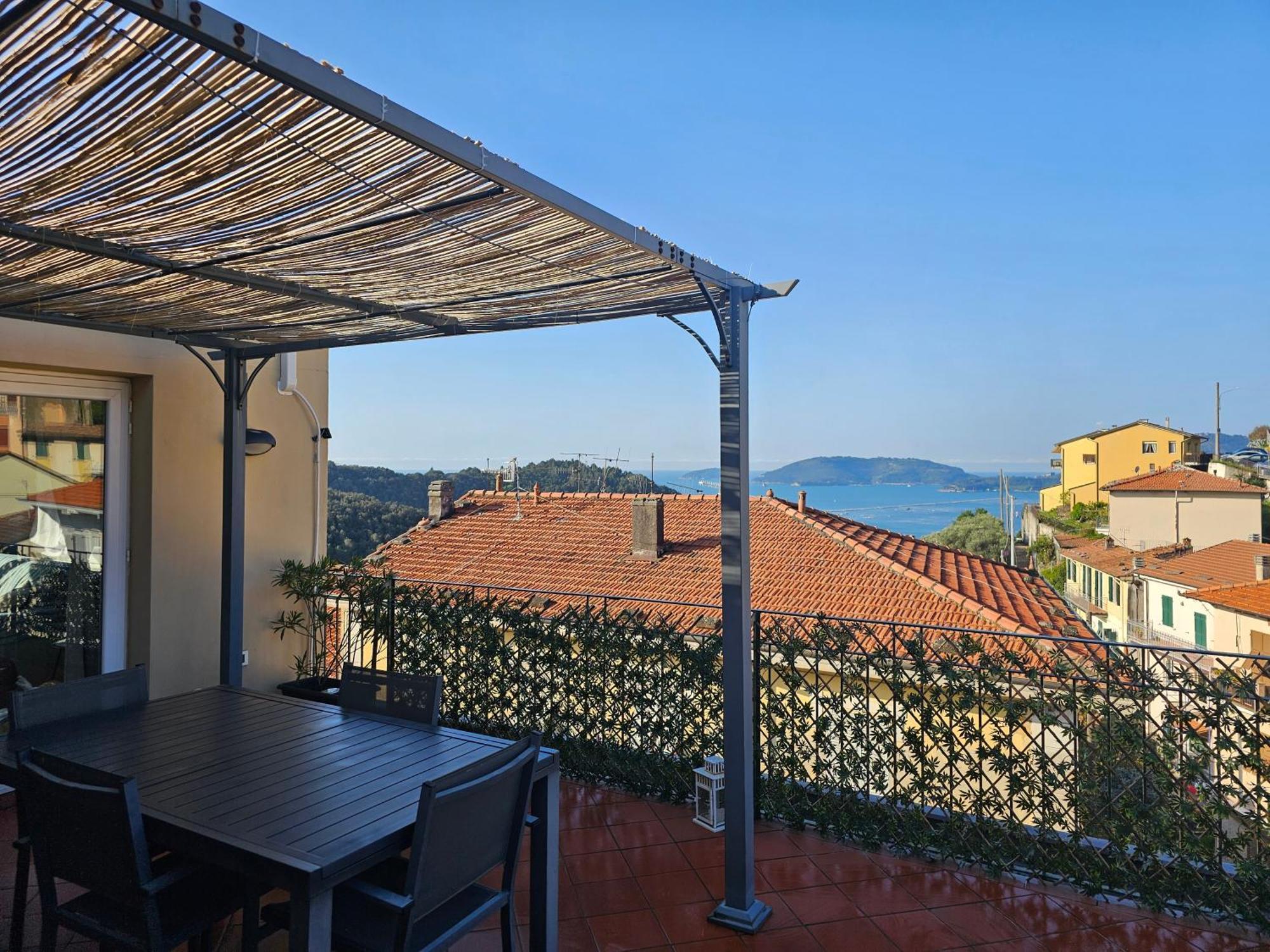 Apartmán La Terrazza Sul Golfo Dei Poeti Con Vista Mare Pitelli Exteriér fotografie